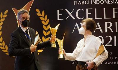Penganugerahan Penghargaan FIABCI Indonesia—REI Excellence Awards 2021, yang digelar di Jakarta, Senin (20/12/2021).