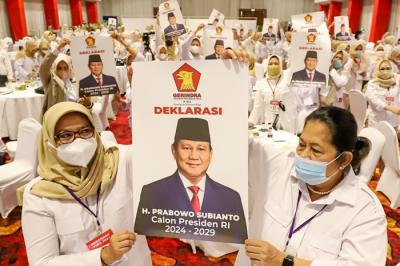 Rakernas Perempuan Indonesia Raya (PIRA) sayap partai perempuan Partai Gerindra di Jakarta, Rabu (22/12/2021).