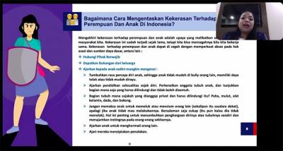 Webinar Partai Perindo dengan tema Darurat Kekerasan Seksual Terhadap Perempuan dan Anak.