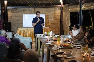 Menparekraf Sandiaga Salahuddin Uno, tengah menyiapkan sejumlah langkah strategis untuk mengembangkan Kawasan Ekonomi Khusus (KEK) Tanjung Lesung.