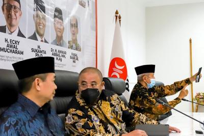Evaluasi akhir tahun Fraksi tahun 2021 di Jakarta, Selasa (28/12/2021).
