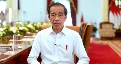 Presiden Joko Widodo saat menyampaikan pernyataan tentang Rancangan Undang-Undang Tindak Pidana Kekerasan Seksual (RUU TPKS), di Jakarta, Selasa (4/1/2022).