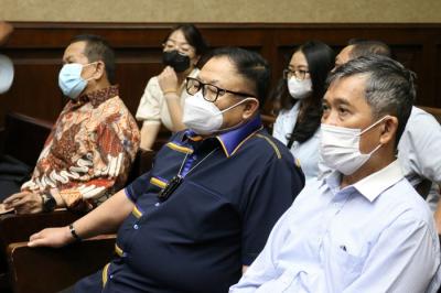 Sidang pembacaan vonis korupsi Asabri di Pengadilan Tipikor, Jakarta, Selasa (4/1/2022).