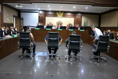 Sidang pembacaan vonis korupsi Asabri di Pengadilan Tipikor, Jakarta, Selasa (4/1/2022).