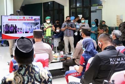 Guna mendukung program vaksinasi covid-19 untuk anak, Polda Jateng terus mengakselerasi kegiatan tersebut melalui program Vaksinasi Merdeka.