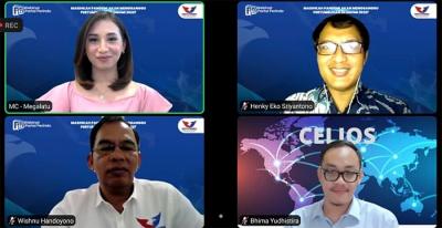 Partai Perindo menggelar webinar Prospek Ekonomi 2022 di Tengah Pandemi.