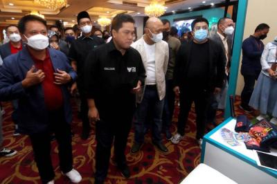 Peluncuran program Talenta Wirausaha BSI di gedung Smesco, Jakarta, Rabu (19/1/2022).