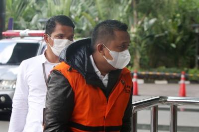 Tersangka Kontraktor Achmad Zuhdi alias Yudi, menjalani pemeriksaan di Gedung KPK Merah Putih, Jakarta, Senin (24/1/2022).