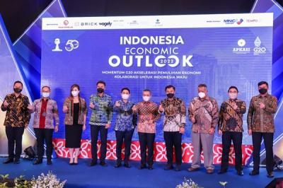 Webinar “Momentum Presidensi G20 untuk Akselerasi Pemulihan Ekonomi” di Jakarta, Selasa (25/1/2022).