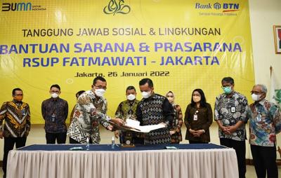 Selain memberikan bantuan TJSL, Bank BTN siap memberikan layanan jasa perbankan kepada Rumah Sakit Fatmawati.