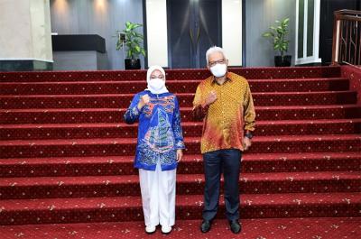 Menteri Ketenagakerjaan Ida Fauziyah, menerima kunjungan kehormatan Menteri Dalam Negeri Malaysia, Dato’ Seri Hamzah bin Zainuddin.