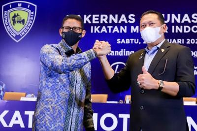 Nota Kesepahaman tentang Pengembangan Pariwisata dan Ekonomi Kreatif Melalui Kegiatan Olahraga dan Mobilitas Otomotif Indonesia.