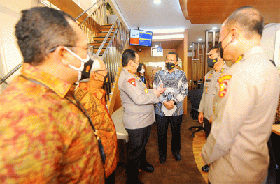 Peresmian pembukaan Kantor Cabang Pembantu di Mabes Polri, Jakarta, Kamis (3/2/2022).