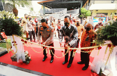 Peresmian pembukaan Kantor Cabang Pembantu di Mabes Polri, Jakarta, Kamis (3/2/2022).