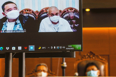 Sidang perdana mantan Gubernur Sumsel Alex Noerdin terkait kasus dugaan tindak pidana korupsi.