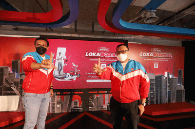 Peresmian Kota Virtual Lokaborasi di Jakarta, Kamis (3/2/2022).