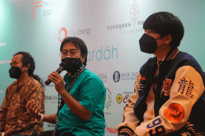 Konferensi pers Jakarta Fashion Trend 2022 di Jakarta, Rabu (9/2/2022).