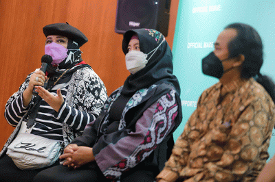 Konferensi pers Jakarta Fashion Trend 2022 di Jakarta, Rabu (9/2/2022).