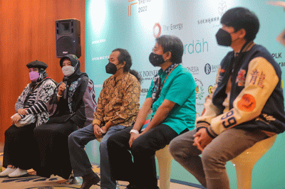 Konferensi pers Jakarta Fashion Trend 2022 di Jakarta, Rabu (9/2/2022).