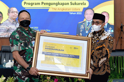 Kasau Marsekal TNI Fadjar Prasetyo, menegaskan komitmen TNI AU dalam mendukung dan menyukseskan Program Pengungkapan Sukarela (PPS) yang dicanangkan pemerintah.