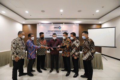 Rapat Umum Pemegang Saham Luar Biasa (RUPSLB) di Gedung Inews lantai 3, Jakarta Pusat, Kamis (10/2/2022).