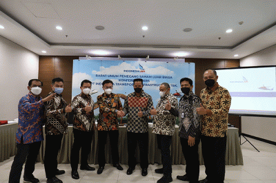 Rapat Umum Pemegang Saham Luar Biasa (RUPSLB) di Gedung Inews lantai 3, Jakarta Pusat, Kamis (10/2/2022).