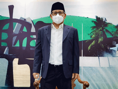 Wakil Ketua DPR Muhaimin Iskandar, merespons polemik aturan JHT yang baru bisa dicairkan pada usia 56 tahun di Jakarta, Rabu (16/2/2022).