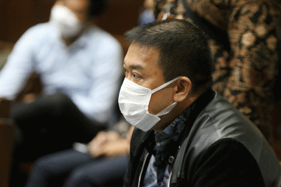 Sidang lanjutan korupsi Tanah Munjul di Pengadian Tipikor, Jakarta, Kamis (17/2/2022).