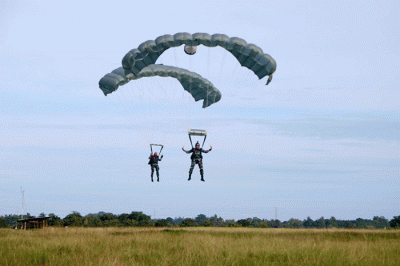 Kopasgat dari Wing Komando II Kopasgat, Batalyon Komando 466 Kopasgat dan Detasemen Pertahanan Udara 472 Kopasgat menerjunkan puluhan pasukannya.