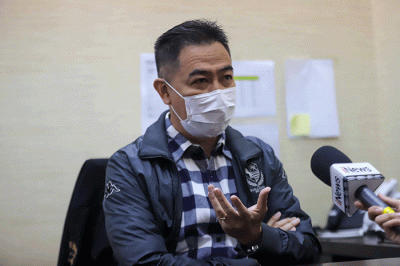 Ketua DPP Partai Perindo Christophorus Taufik saat memberikan keterangan terkait kontroversi 'Malang Halal City' di MNC Tower, Kebon Sirih.