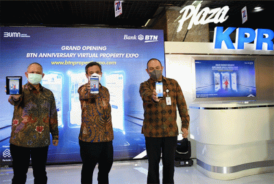 BTN Anniversary Virtual Property Expo di Jakarta, Selasa (22/2/2022).