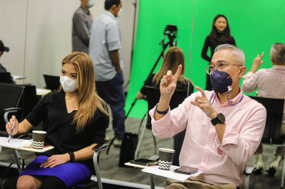 Open Casting untuk original series terbaru Vision+ yang berjudul ‘MenemukanMU’ di iNews Tower, Kebon Sirih, Jakarta Pusat, Selasa (22/2/2022).