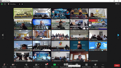 Kasau Marsekal TNI Fadjar Prasetyo, melalui video konferensi, menyampaikan apresiasinya atas pelaksanaan rekonsiliasi dua organisasi Putra Putri AU.