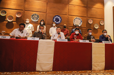 Pertemuan keenam Partai politik non-parlemen ini membahas untuk bersama-sama terlibat aktif dalam pencalonan presiden (Pencapresan) pada kontestasi Pemilu 2024.
