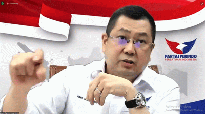 Pelatihan Public Speaking dan Pemberitaan Partai Perindo yang diselenggarakan secara Virtual, Jumat (25/2/2022).