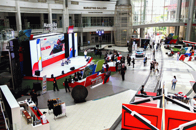 Kick off Mandalika GP Hub di Epicentrum Walk, Jakarta, Minggu (27/2/2022).