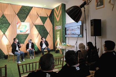 Perayaan HUT ke-23 SP BNI di Jakarta, Kamis (3/3/2022).