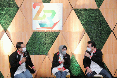 Perayaan HUT ke-23 SP BNI di Jakarta, Kamis (3/3/2022).