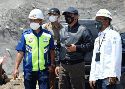 Peninjauan Komandan Lapangan MotoGP dilanjutkan dengan melakukan pengecekan di area Sirkuit dilanjutkan pengecekan di Dog Shelter atau Mandalika Animal Shelter.