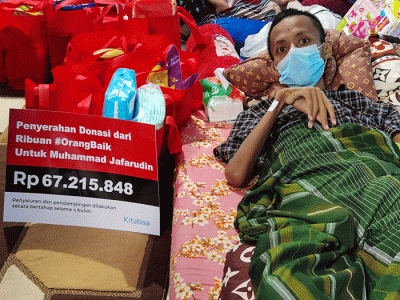 Menteri Sosial Tri Rismaharini dan kitabisa.com memberikan bantuan berbagai keperluan yang dibutuhkan anak-anak rumah singgah bunda peduli.
