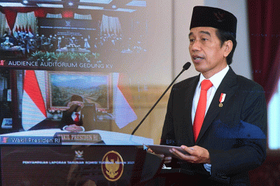 Presiden Joko Widodo mengapresiasi upaya Komisi Yudisial (KY) membangun budaya transparansi kepada masyarakat melalui penyampaian laporan tahunan.