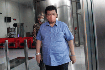 Anggota DPRD DKI Jakarta Fraksi PDIP Syahrial, usai menjalani pemeriksaan di Gedung KPK Merah Putih, Jakarta, Rabu (9/3/2022).