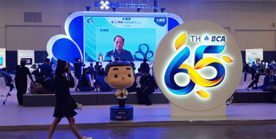 BCA Expoversary 2022 di Indonesia Convention Exhibition (ICE) BSD, Kamis (10/3/2022).