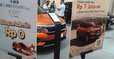 BCA Expoversary 2022 di Indonesia Convention Exhibition (ICE) BSD, Kamis (10/3/2022).
