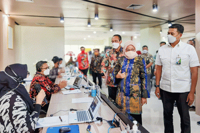 Pelatihan kerja yang diikuti oleh para peserta penerima manfaat program Jaminan Kehilangan Pekerjaan (JKP) di Jakarta, Kamis (10/3/2022).