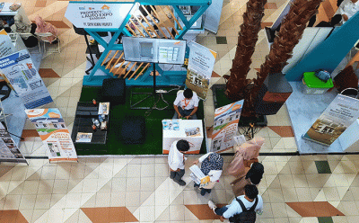 Sejumlah pengunjung di acara Property And Auto Expo Syariah yang diselenggarakan oleh Bank Syariah Indonesia (BSI) dan DPD REI Sulawesi Selatan.