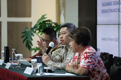 Press conference PAAI terkait pentingnya asuransi di Jakarta, Senin (14/3/2022).