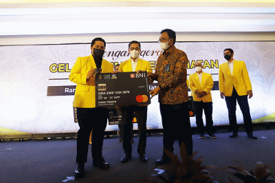 Penganugerahan Gelar Anggota Kehormatan ILUNI UI di Grand Sahid Jaya, Jakarta, Kamis (17/3/2022).
