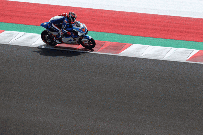 Latihan bebas 2 Moto2 seri Pertamina Grand Prix of Indonesia 2022 di Pertamina Mandalika International Street Circuit, Lombok Tengah, NTB, Jumat (18/3/2022).