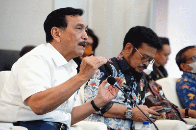 Menko Marves Luhut Binsar Panjaitan meminta Kementerian PUPR segera membantu proses produksi yang dilakukan jajaran Kementerian Pertanian.